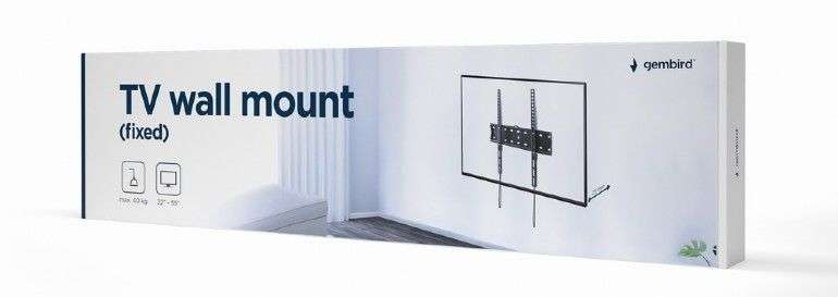 Gembird WM-55F-02 Fixed TV Wall Mount 32”-55" Black