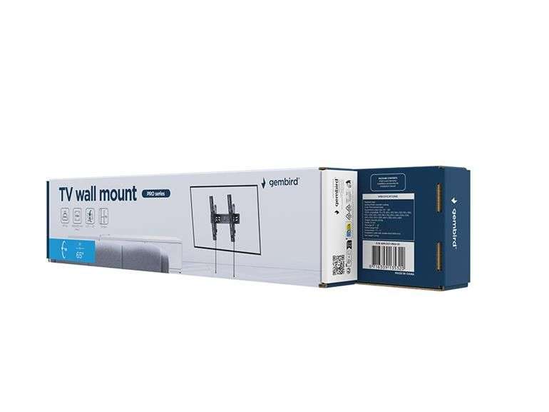 Gembird WM-65T-PRO-01 TV wall mount 32”-65” Black