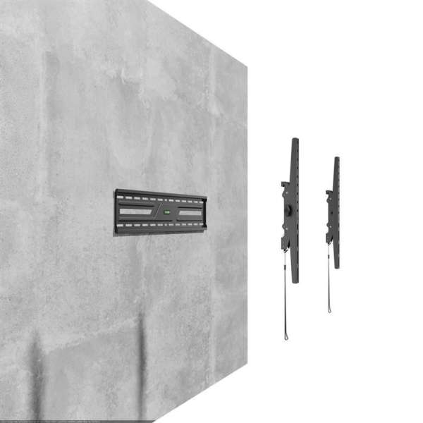 Gembird WM-86T-01 TV wall mount (tilt) 37”-86” Black