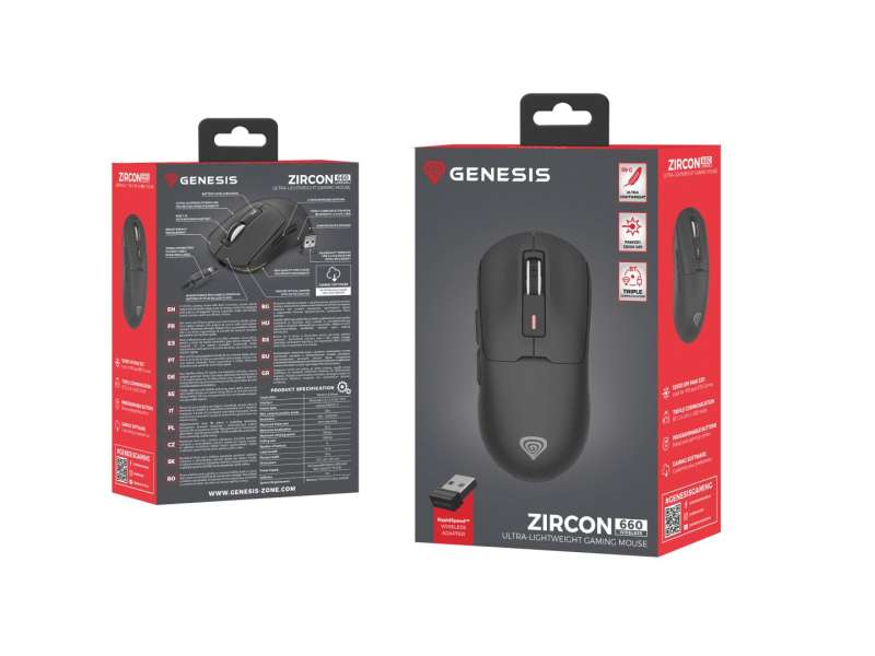 Genesis Zircon 660 Gaming Mouse Black