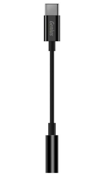 Genius ACC-C100 3,5mm audio jack to USB-C Black