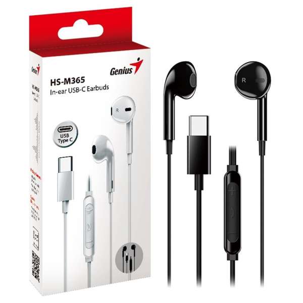 Genius HS-M365 USB-C Wired Headset Black