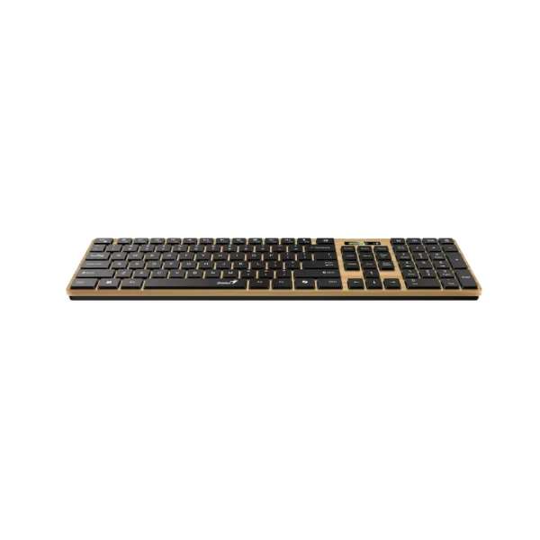 Genius SlimStar 7250BT Copilot Wireless Bluetooth Business Keyboard Pine Wood HU