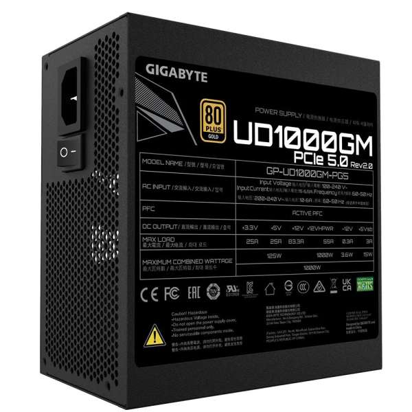 Gigabyte 1000W 80+ Gold UD1000GM PG5 2.0