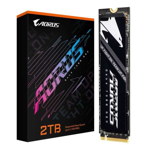 Gigabyte 2TB M.2 2280 NVMe Aorus Gen4 7300 without heat spreader