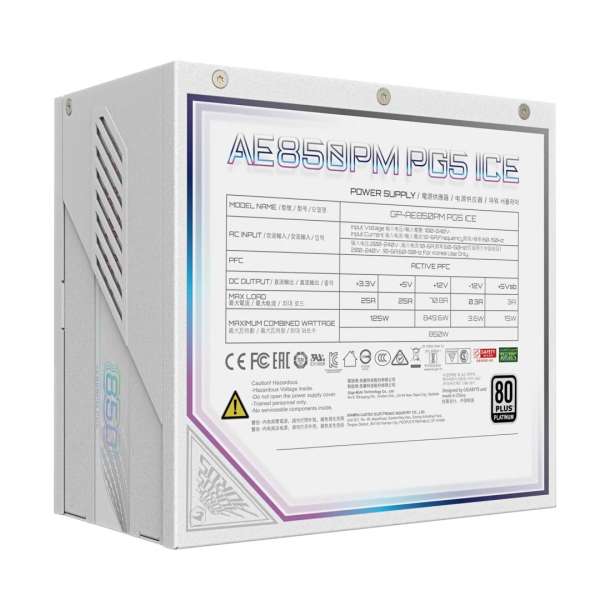 Gigabyte 850W 80+ Platinum Aorus Elite Ice