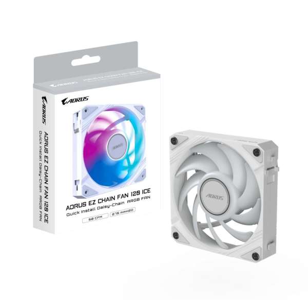 Gigabyte Aorus EZ Chain Fan 120 Ice White