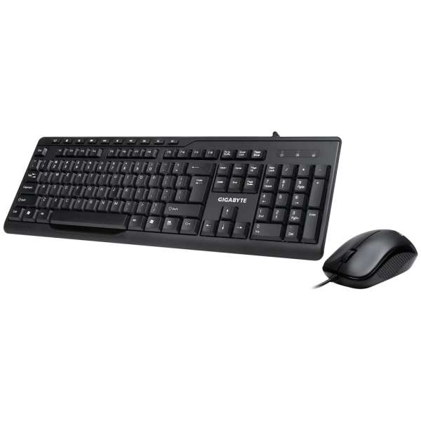 Gigabyte KM6300 Wired combo with multimedia controls Black