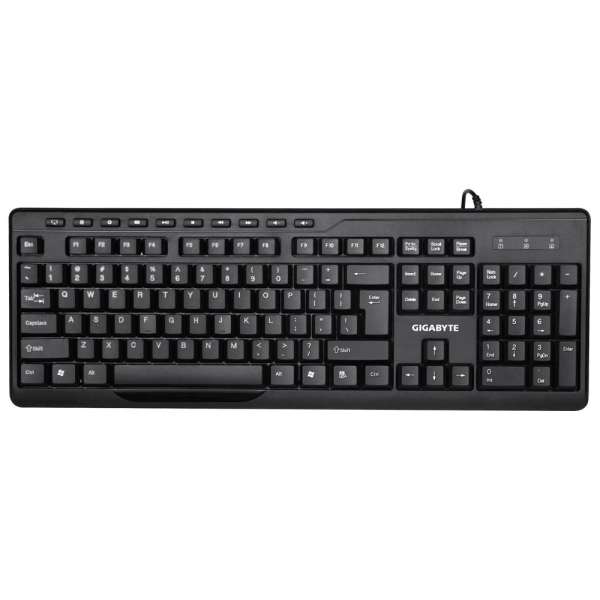 Gigabyte KM6300 Wired combo with multimedia controls Black
