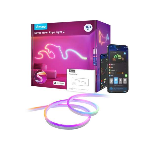 Govee RGBIC Neon Rope Light 2 5m