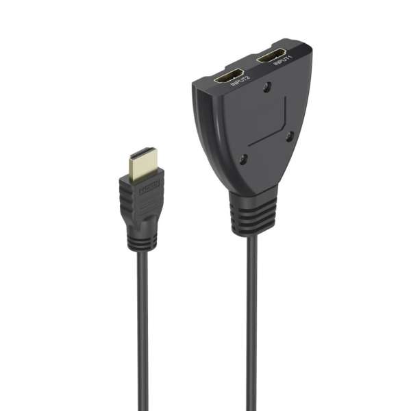 Hama 4K 2xHDMI Socket to 1xHDMI Plug Adapter Black