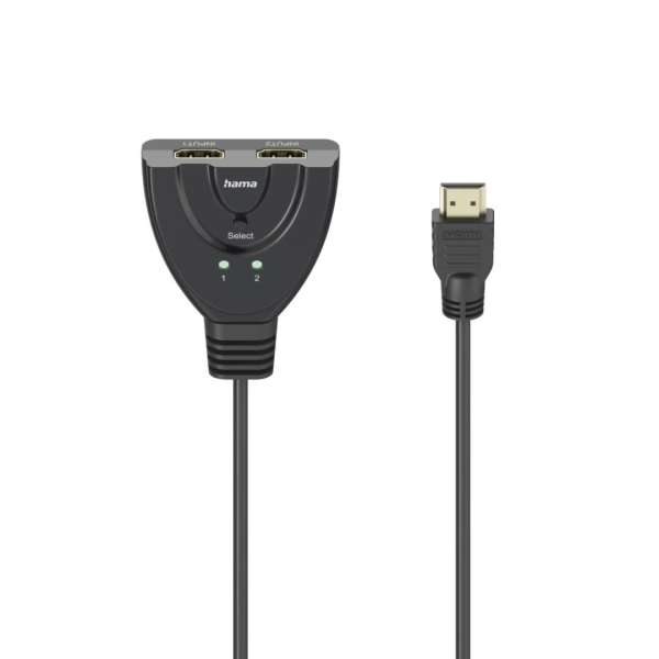 Hama 4K 2xHDMI Socket to 1xHDMI Plug Adapter Black
