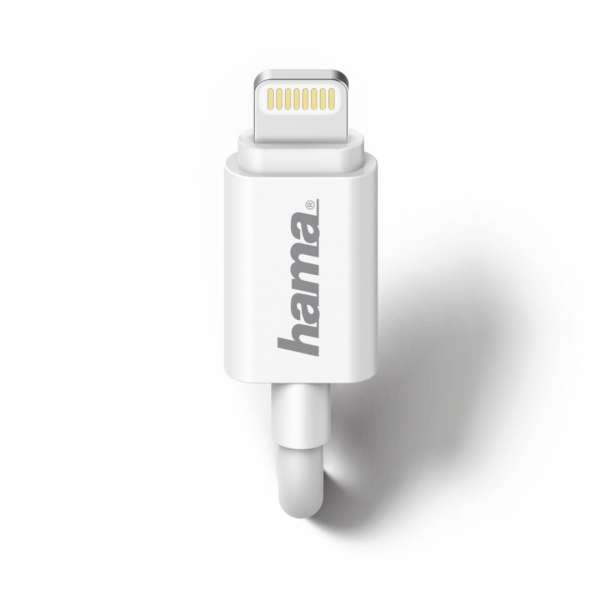 Hama Car Charger Lightning 1A White