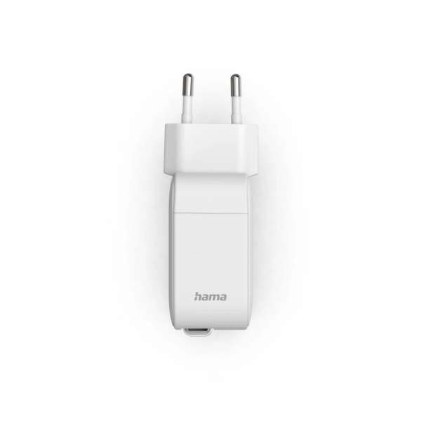 Hama Fast Charger GaN 2xUSB-C PD 30W White