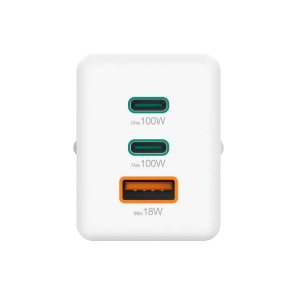 Hama Fast Charger GaN Mini Charger 100W White