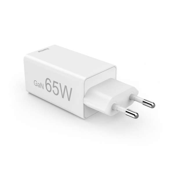 Hama Fast Charger GaN Mini Charger PD 65W White