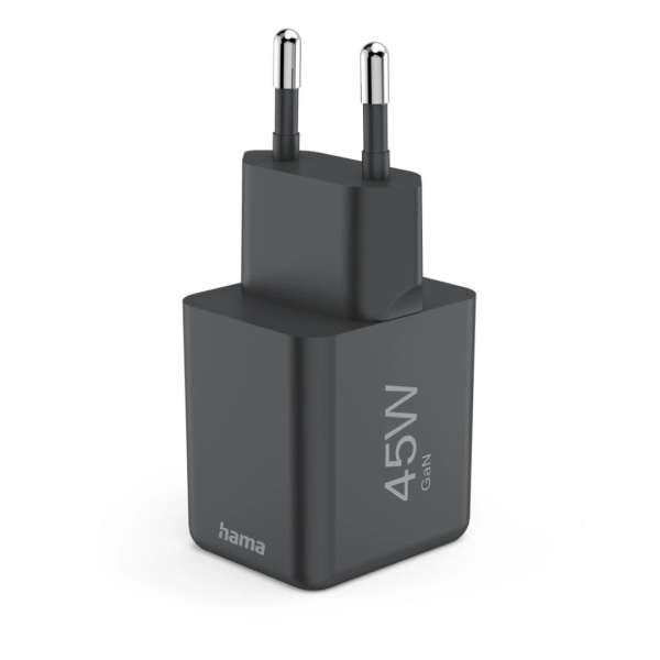 Hama Fast Charger GaN USB-C Super-Mini Charger PD 45W Black