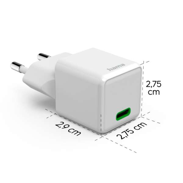 Hama Fast Charger Super-Mini Charger 20W White