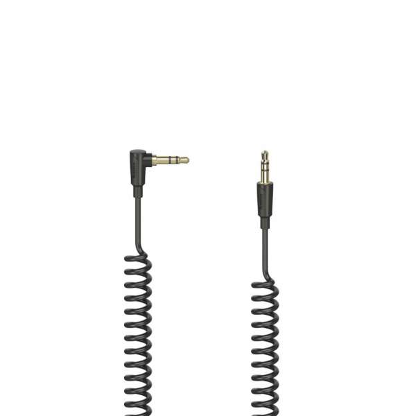 Hama FIC 3,5mm Jack öszzekötőkábel, spirál 1,5m Black