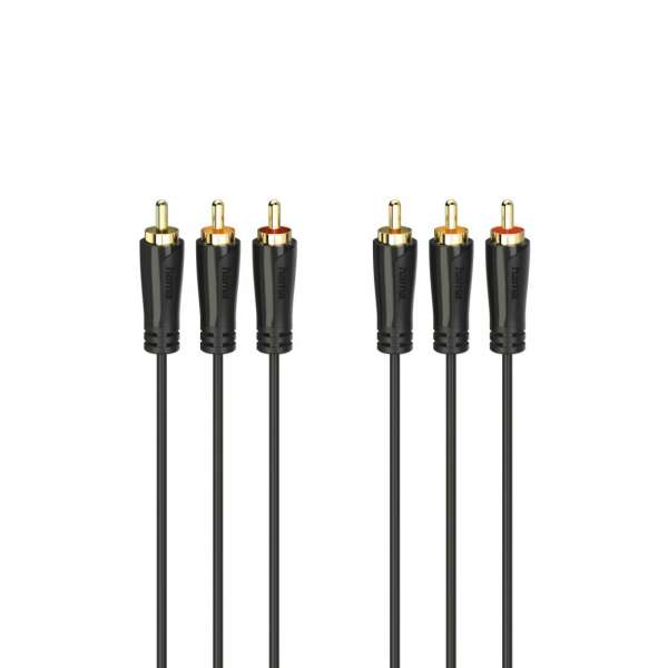 Hama FIC AV 3RCA-3RCA öszzekötőkábel 1,5m Black