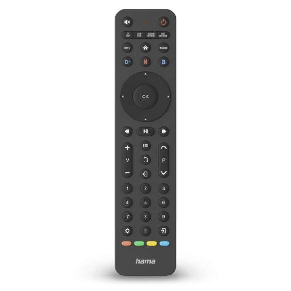 Hama FitTV 8in1 Univerzális Távirányító Black