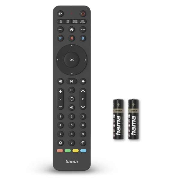 Hama FitTV 8in1 Univerzális Távirányító Black