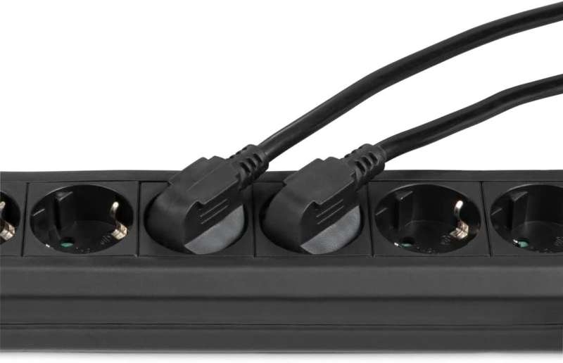 Hama Hálózati Elosztó Kapcsolóval 6DIN 3m Black