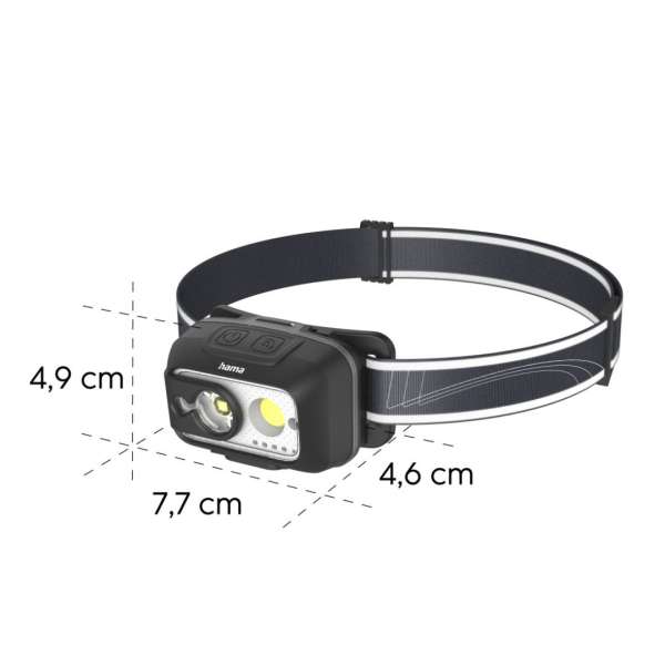 Hama HL500-C LED Fejlámpa Black