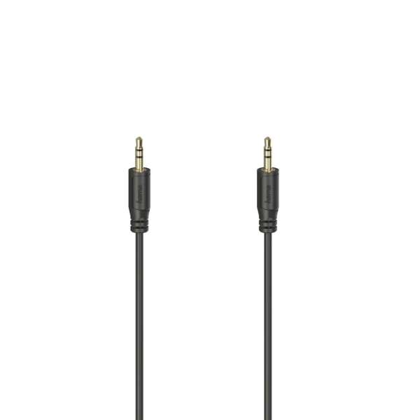 Hama Jack Male>Jack Male 3,5mm 0,75m Black