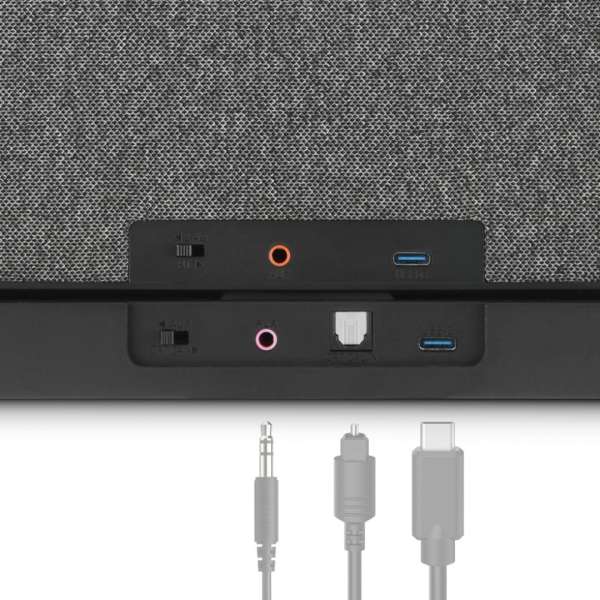 Hama Loudspeaker for TVs 2.4GHz Station + Bluetooth Portable Stereo Speaker Black