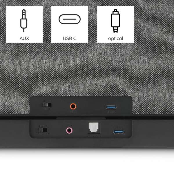 Hama Loudspeaker for TVs 2.4GHz Station + Bluetooth Portable Stereo Speaker Black