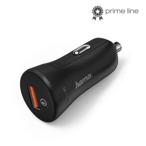 Hama Qualcomm Quick Charge 3.0 Car Charger Black