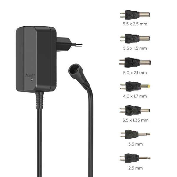 Hama Eco Universal network adapter 600mA/7,2W Black