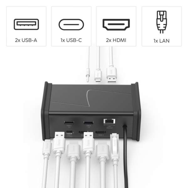 Hama USB 3.1 TYPE-C 9IN1 Dokkoló Grey