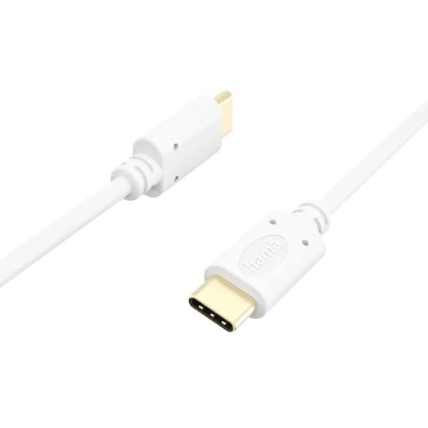 Hama USB-C to USB-C cable 1,5m White
