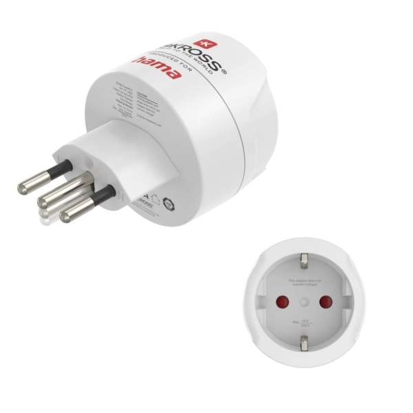 Hama Utazó Hálózati Adapter (Svájc, Olasz, Brazil)