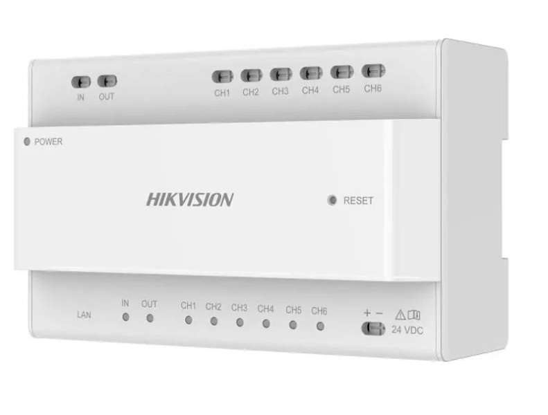 Hikvision Disztribútor soroló egység kétvezetékes IP kaputelefon-rendszerhez