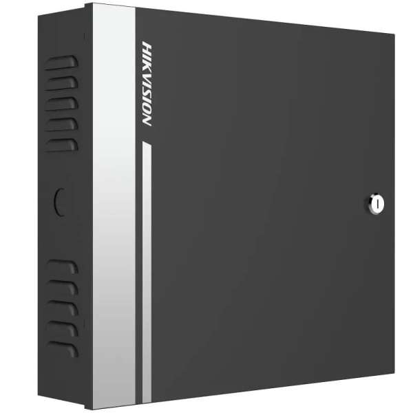 Hikvision Hikvision Ajtóvezérlő 1 ajtóhoz; két irány; 2 Wiegand &amp; 2 RS-485; 1 eseménybemenet; 4 riasztási relé kimenet