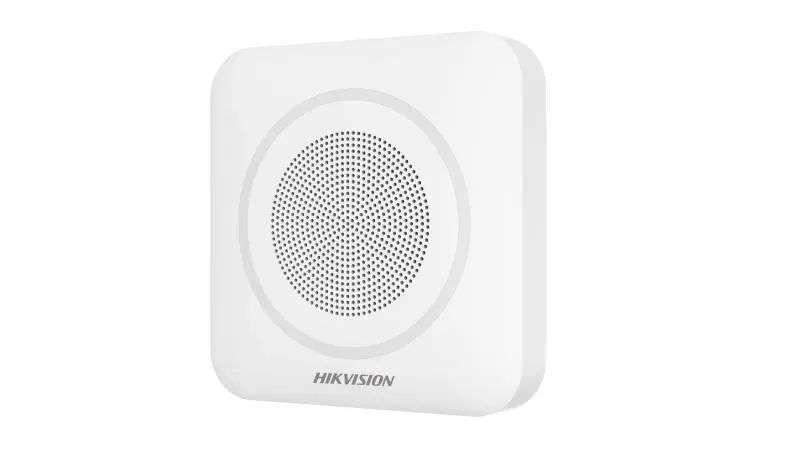 Hikvision Vezeték nélküli beltéri sziréna AXPro központokhoz; 110 dB; 868 MHz; 4x CR123A; kék