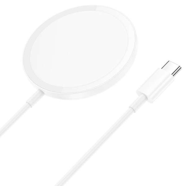 Hoco CW52 Enjoy Magnetic Wireless Charger 15W White