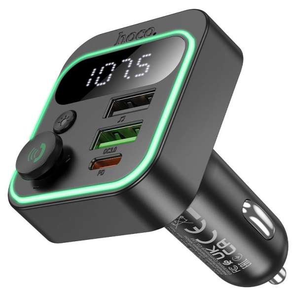 Hoco E85 Bluetooth FM-transmitter Black