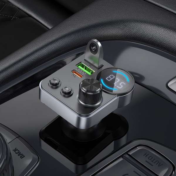 Hoco E86 Alegria Bluetooth FM-transmitter Black
