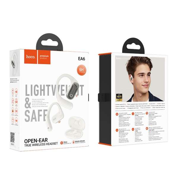 Hoco EA6 Bluetooth Headset Milky White