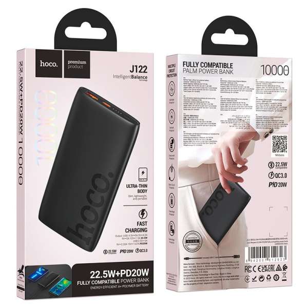 Hoco J122 Respect 10000mAh PowerBank Black