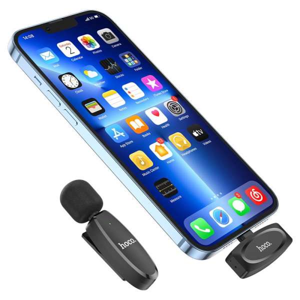 Hoco L15 Crystal Wireless microphone Black