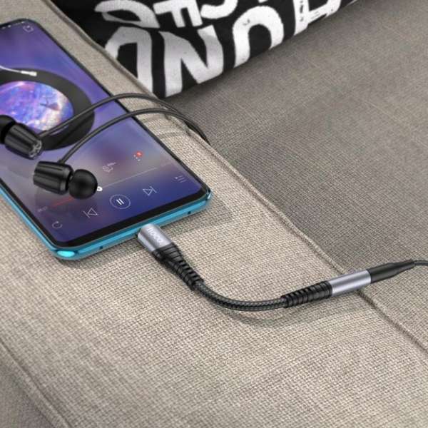 Hoco LS33 USB-C - 3,5mm jack Audio adapter Black
