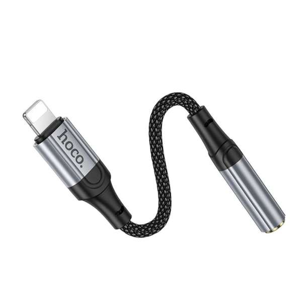 Hoco LS36A Lightning - 3,5mm jack Audio adapter Black