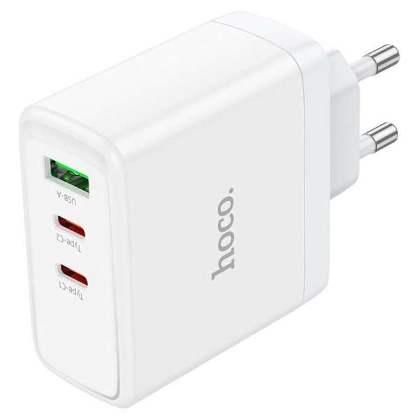 Hoco N30 Glory PD65W + QC3.0 Charger White
