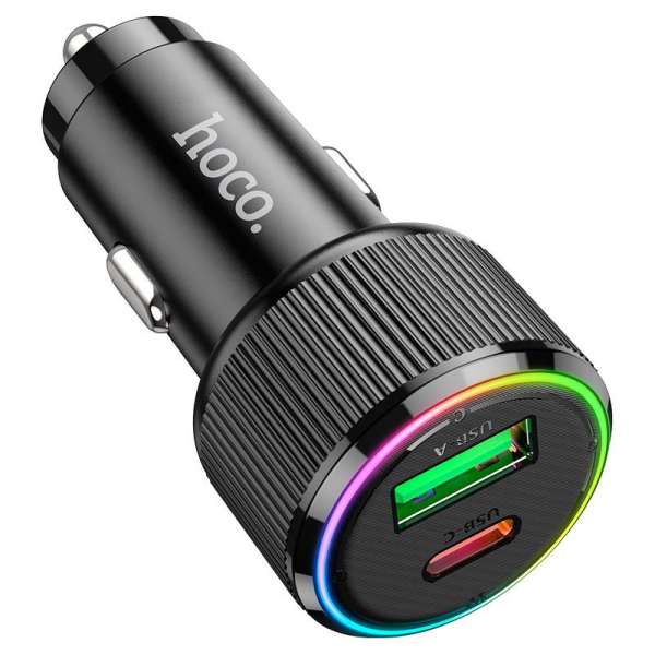 Hoco NZ14A Guerrero Car Charger 38W Black