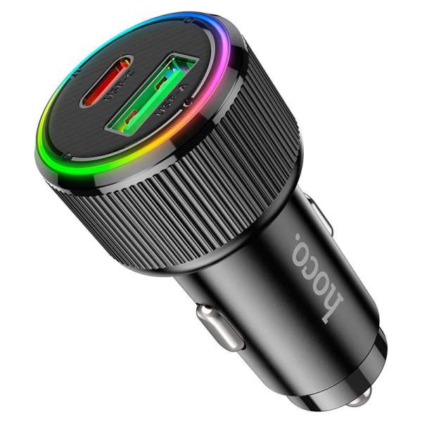 Hoco NZ14A Guerrero Car Charger 38W Black